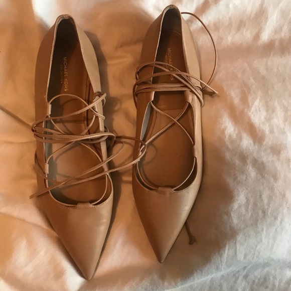 Michael Kors Nude Flats - Picture 1 of 2